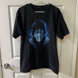Mortal Kombat Sub-Zero T-Shirt Black TeeFury Men’s Large Limited Edition